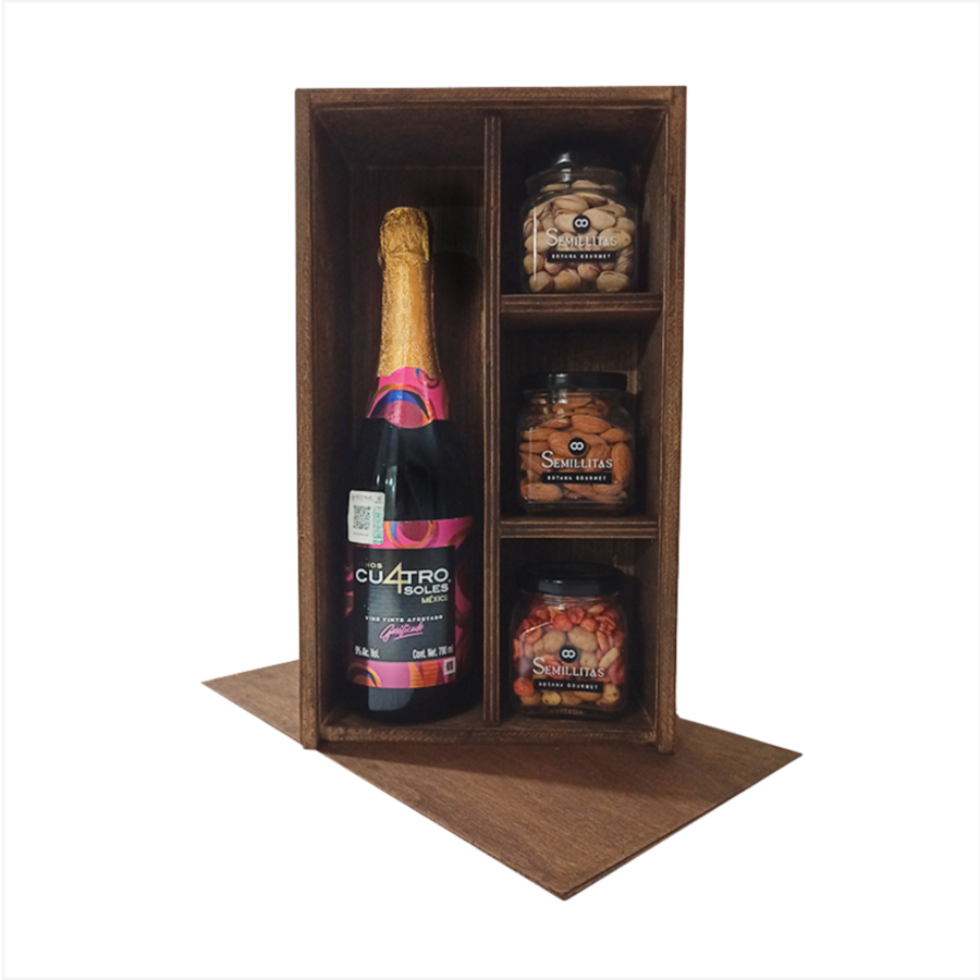 Caja de Vino Cuatro Afrutado